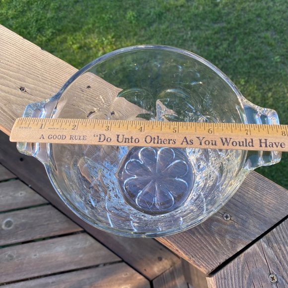 JAVIT CAMEO CRYSTAL ICE BUCKET Clear 64oz 2Qt 1982 #J258 Vintage USA - Picture 5 of 10